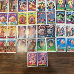 Vintage Garbage Pail Kids Trading Cards/Stickers Series 7 Full Complete Set